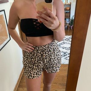 H&M leopard shorts!